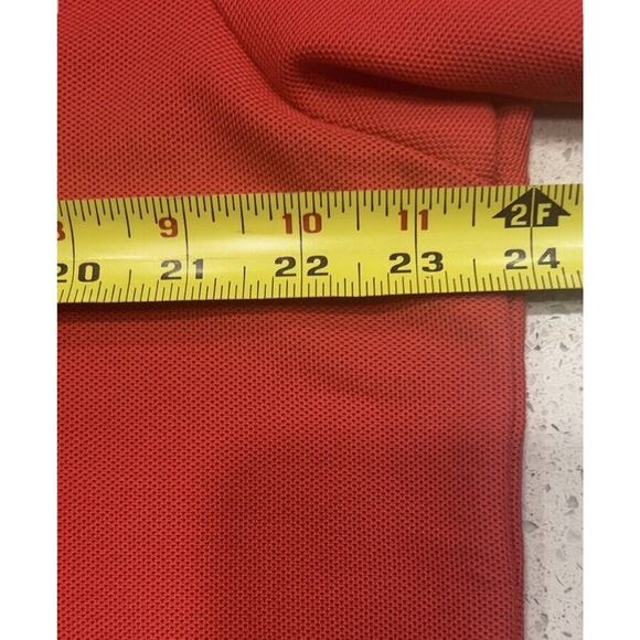 Men’s Tommy Bahama Large Island Zone Polo Shirt Mesh Supima Cotton Red - Picture 8 of 10